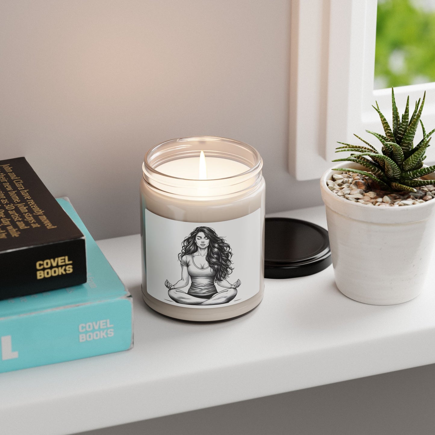 Meditation Scented Soy Candle | 9oz Relaxation Candle for Home Decor & Mindfulness