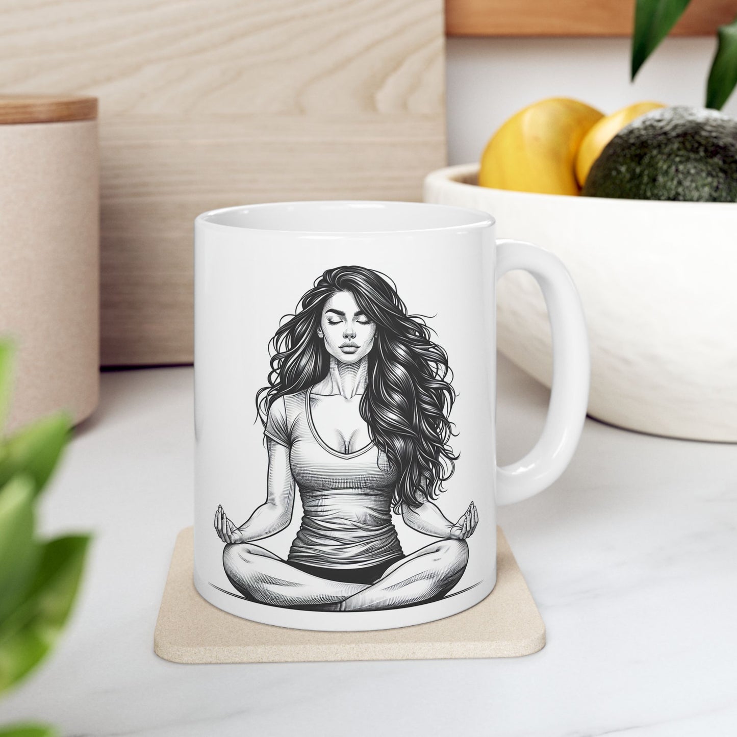 Meditation Inspired Ceramic Mug - 11oz & 15oz