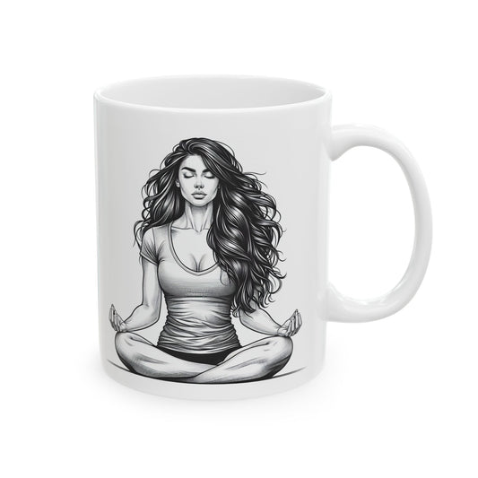 Meditation Inspired Ceramic Mug - 11oz & 15oz