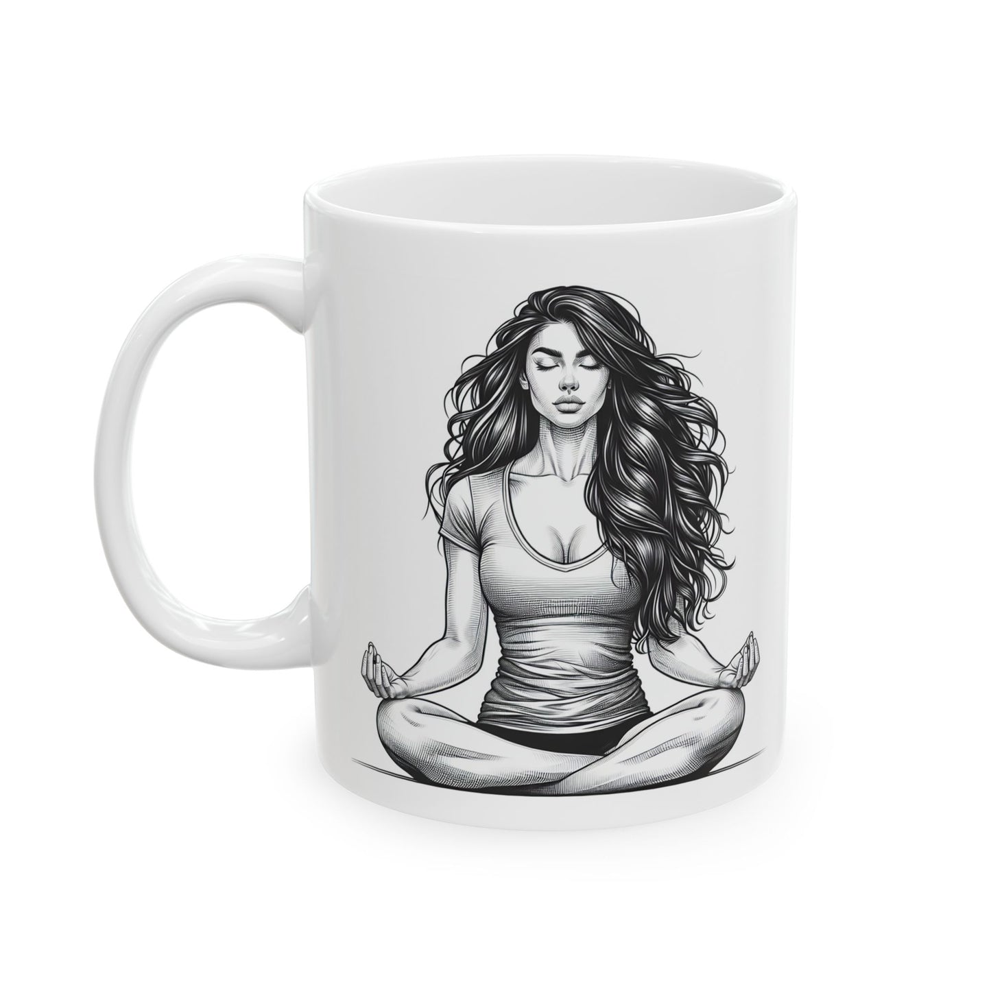 Meditation Inspired Ceramic Mug - 11oz & 15oz