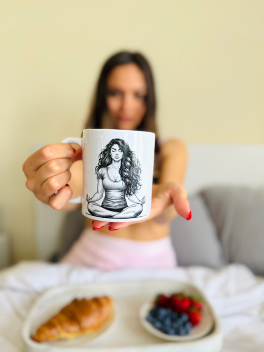Meditation Inspired Ceramic Mug - 11oz & 15oz