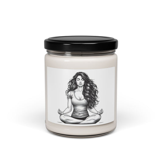 Meditation Scented Soy Candle | 9oz Relaxation Candle for Home Decor & Mindfulness
